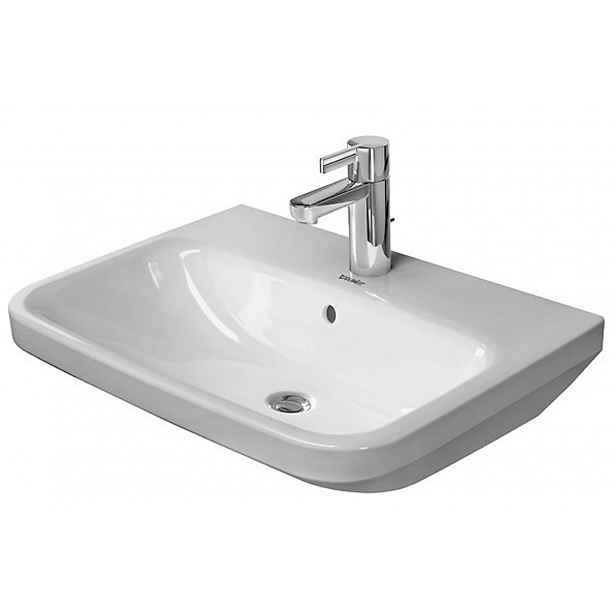 Duravit DuraStyle - Umyvadlo 65x44 cm, s přepadem, s otvorem pro baterii, bílá 2319650000