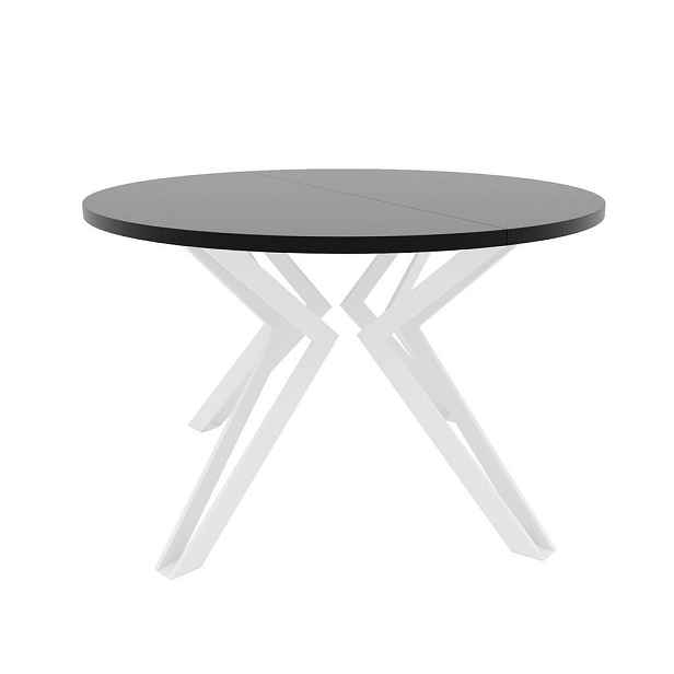 Idohome JÍDELNÍ STŮL RAMIRO 120 cm rozkládací z MDF, zlatý / černý Molet