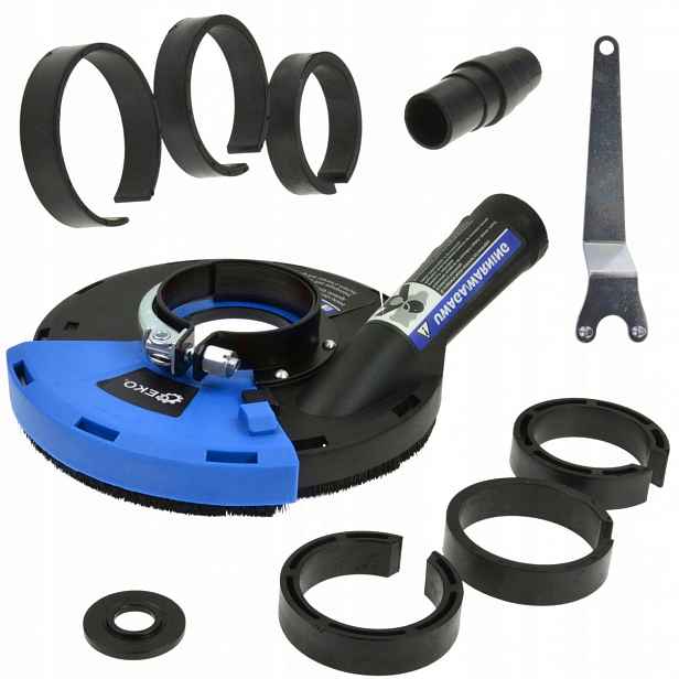 Protiprachový Kryt Brusky 180 mm Pohlcovač Prachu Odsávač Odsávání