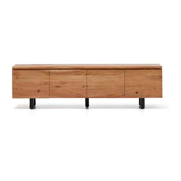 TV stolek z masivu akácie v přírodní barvě 200x58x40 cm Uxue – Kave Home