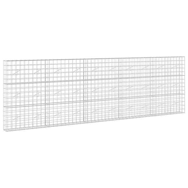 vidaXL Gabion s drátem 5 mm a síťkou 10x10 cm 500x20x150 cm