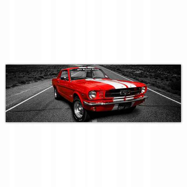Plakáty 200x66 Červený Ford Mustang