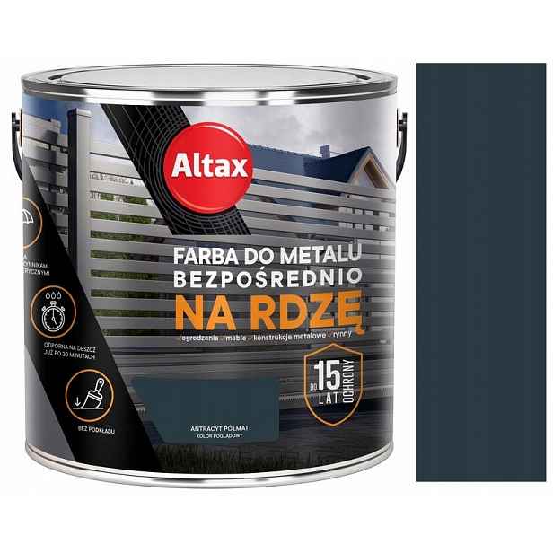 Altax Barva Na Kov Na Rez 2,5 L Antracit Polomatná