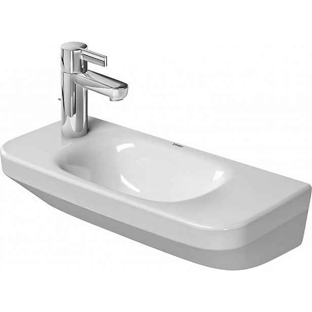 Duravit DuraStyle - Umývátko 50x22 cm, bez přepadu, s otvorem pro baterii vlevo, bílá 0713500009