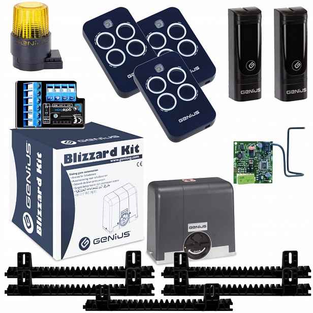 Genius BLIZZARD400+ WiFi Lampa+ Lišta+ Pilot 3ks pohon posuvné brány