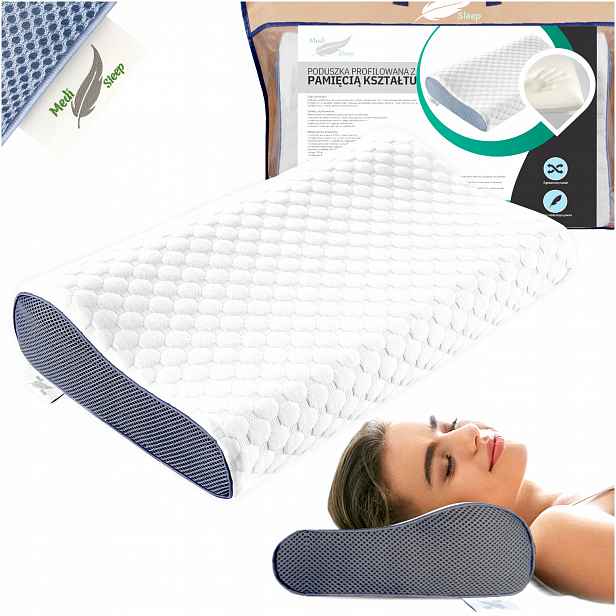 Ortopedický Polštář Pro Spaní Na Boku, Profilovaný, Termoplastický, Nízký