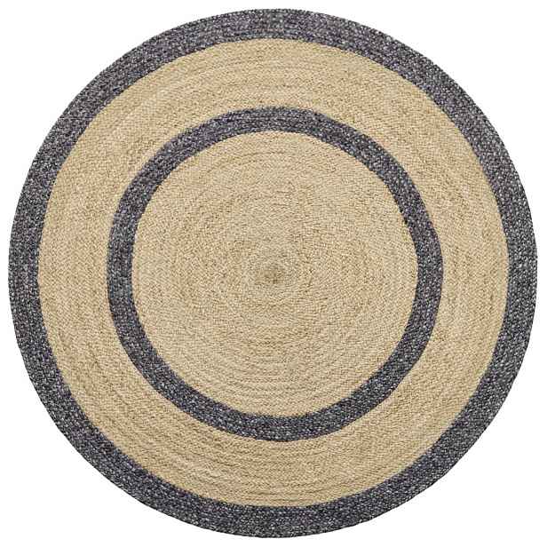 Ručně vázaný kusový koberec Nora J-48 Natural kruh, 80x80 (průměr) kruh, béžová, chodba / předsíň, Diamond Carpets India