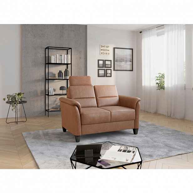 Sit & More DVOUMÍSTNÁ POHOVKA, textil, koňaková