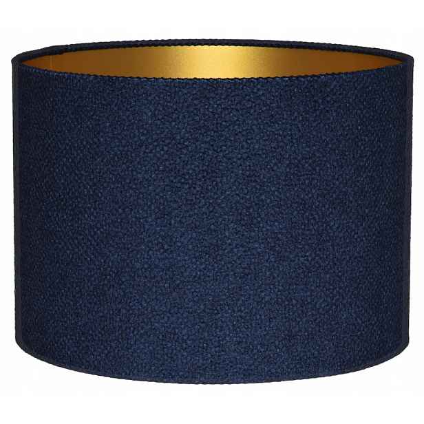 Stínidlo pro závěsnou stojací lampu Válec 20/15 cm E27 Tmavě modrá Zlatá Arezzo