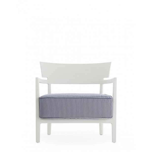 Venkovní křeslo CARA MAT, více variant - Kartell Barva: bílá/modrá