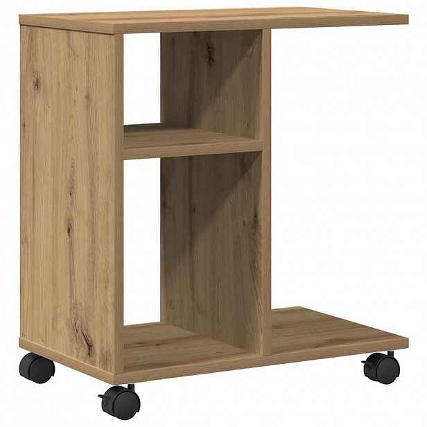 vidaXL Odkládací stolek dub artisan 50 x 30 x 55 cm Kompozitní dřevo