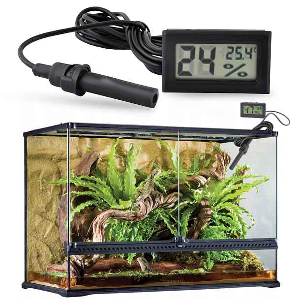 HomePRO HP-0800 Terarijní teploměr a vlhkoměr se sondou -50 ° C do 70 ° C