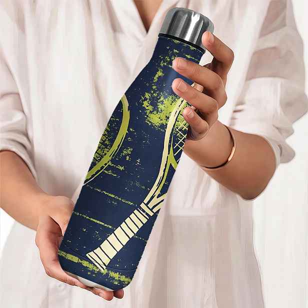 TEMU 1 ks Nerezový hrnek na studenou vodu 500 ml (16.8Oz) pro sport | tenisu, ideální pro sportovní nadšence, cvičení v posilovně, outdoorové