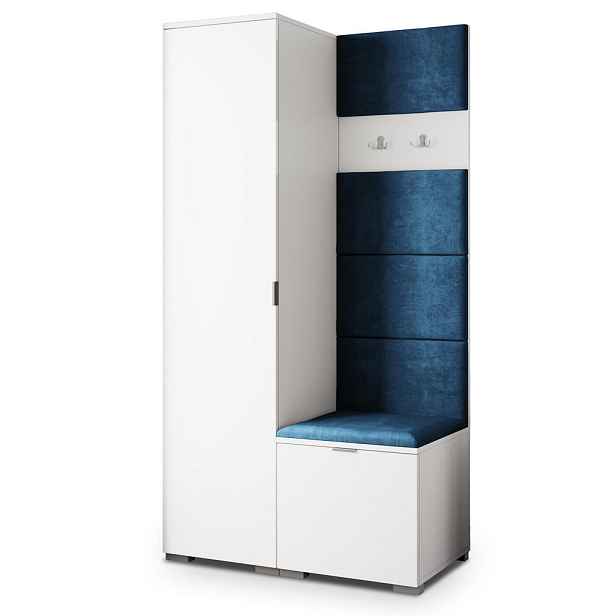 MASSENO MODERNÍ PŘEDSÍŇOVÁ SESTAVA LORI, 95/181/51 cm, bílá
