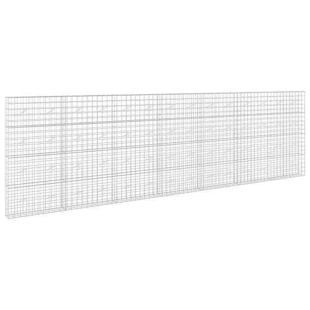 vidaXL Gabion s drátem 5 mm a síťkou 10x10 cm 700x20x200 cm