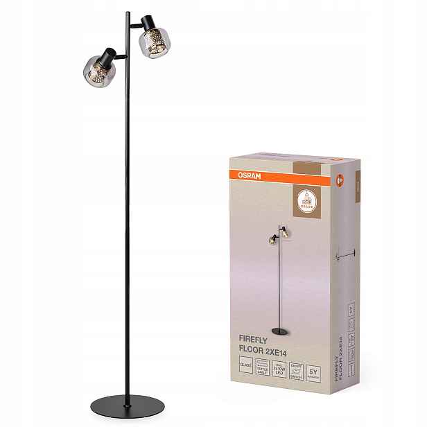 Stojací dekorativní podlahová lampa 2x E14 Decor Firefly Osram