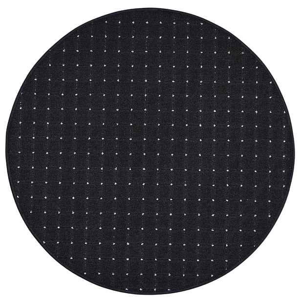 Kusový koberec Udinese antracit kruh, 100x100 (průměr) kruh, šedá, chodba / předsíň, Condor Carpets