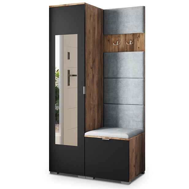 MASSENO MODERNÍ PŘEDSÍŇOVÁ SKŘÍŇ VIRA, 95/181/51 cm, dekor dub