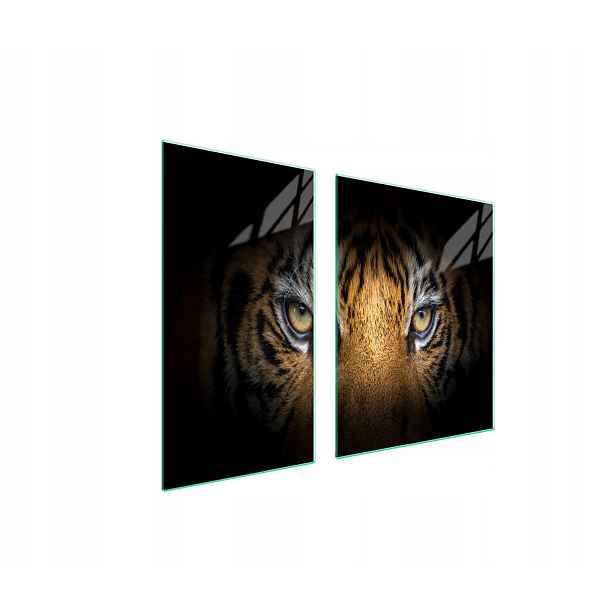 7v1 Skleněná ochranná deska na sporák 90x52 Tygr
