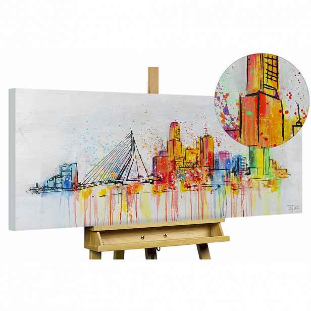 KUNSTLOFT OLEJOMALBA 120/60 cm, Město a architektura