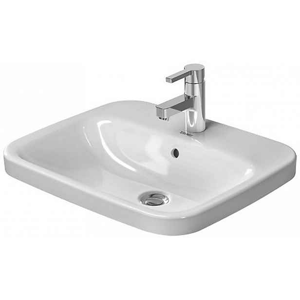 Duravit DuraStyle - Umyvadlo nábytkové 56x46 cm, s 1 otvorem pro baterii, bílá 0374560000