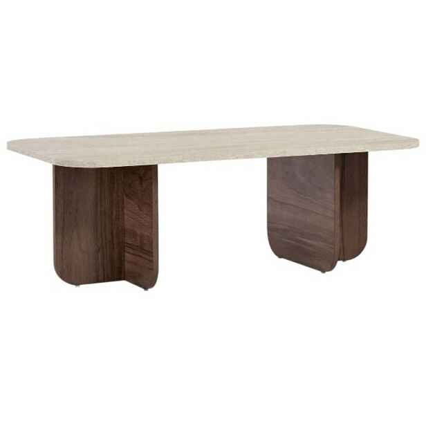 Konferenční stolek Kairo Travertine , Venezia Walnut