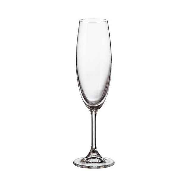 sklen. 220ml, 6ks, KLARA/SYLVIA šamp.flétna