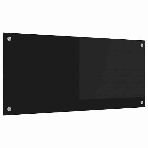 vidaXL Kuchyňský obklad Černá 90 x 40 cm tvrzené sklo