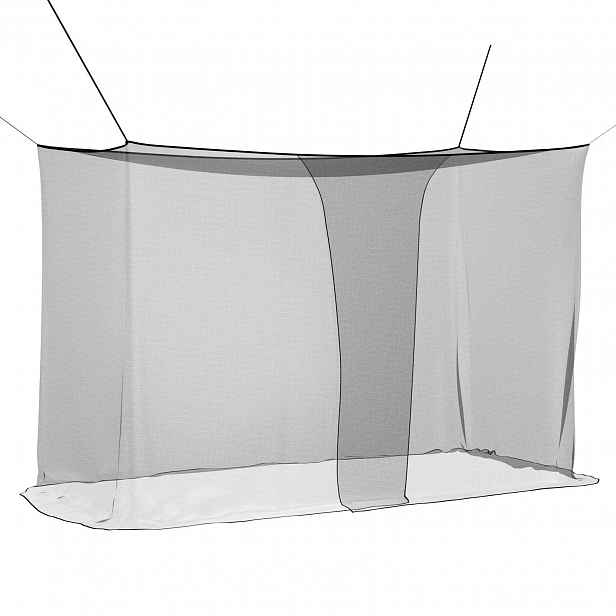vidaXL Moskytiéra na postel 156 mesh Černá 220 x 120 x 150 cm