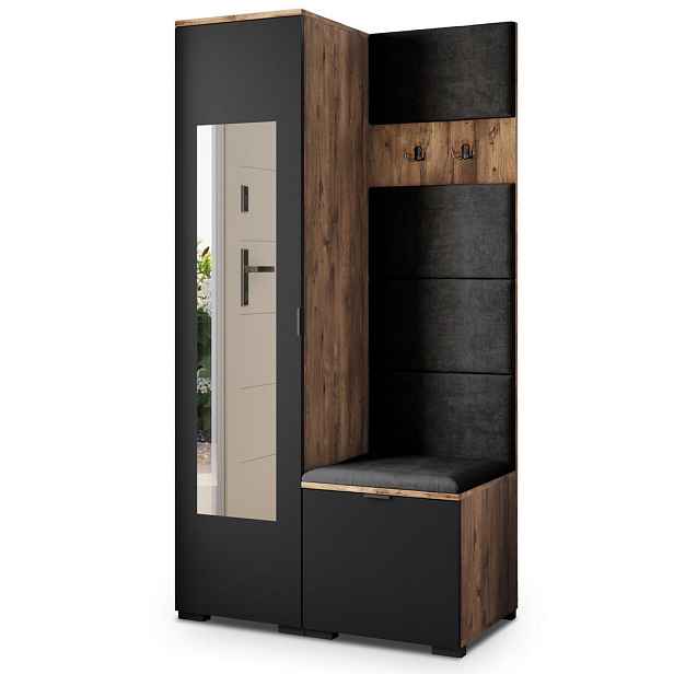 MASSENO MODERNÍ PŘEDSÍŇOVÁ SKŘÍŇ VIRA, 95/181/51 cm, dekor dub