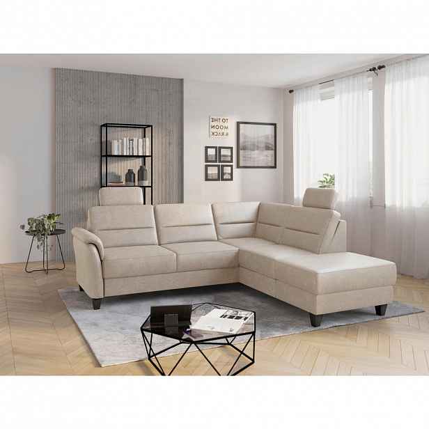 Sit & More ROHOVÁ SEDAČKA, textil, béžová