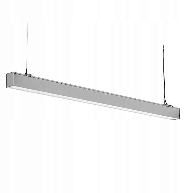 Závěsná Led lampa neutrální stříbrná podlouhlá 120 cm V-tac Samsung