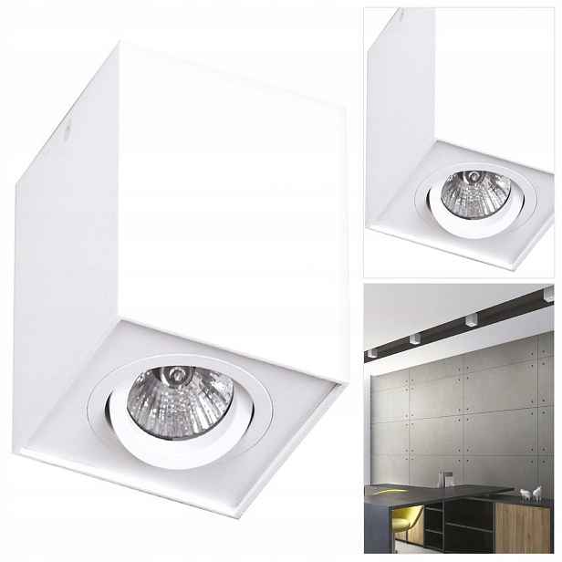 Bílá nástěnná lampa Basic má moderní linii nad pracovní deskou v kuchyni MaxLight