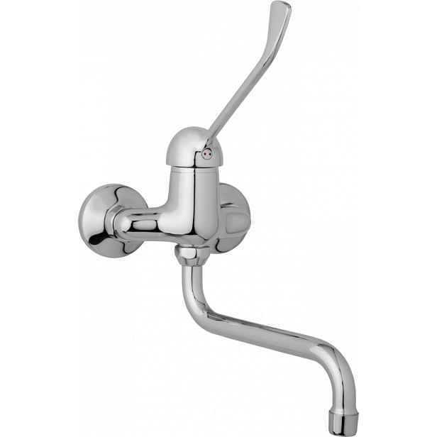 JB Sanitary Nástěnná dřezová a umyvadlová baterie SLIM, rozteč 100 mm, s lékařskou pákou A20 30 30