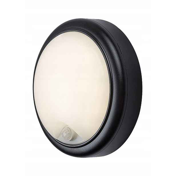 Nástěnná Led lampa Rabalux 77028 senzor, 15 W, F, černá