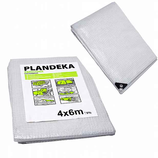 Plachta 6x12 Průhledná Silná 100g Uv+ Vyztužená