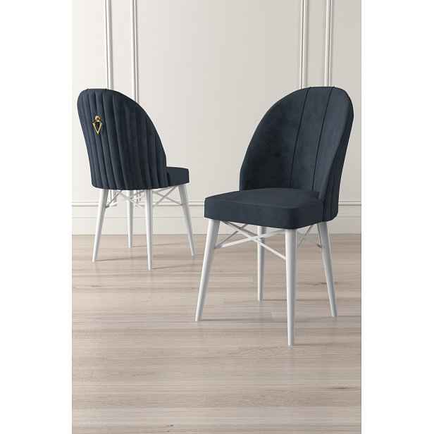 Sada židlí (4 kusy) Ritim - Anthracite, White