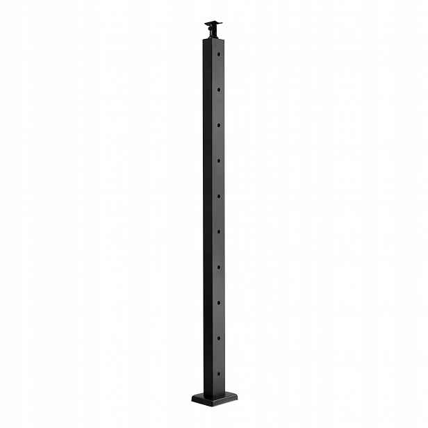 Sloupky lanového zábradlí 91 cm nerezová ocel, montážní otvory, černé