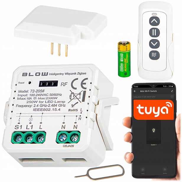 Reléový Spínač Světla Pro Domácí Spotřebiče ZigBee Tuya Rf Rádiový Modul Dálkové Ovládání