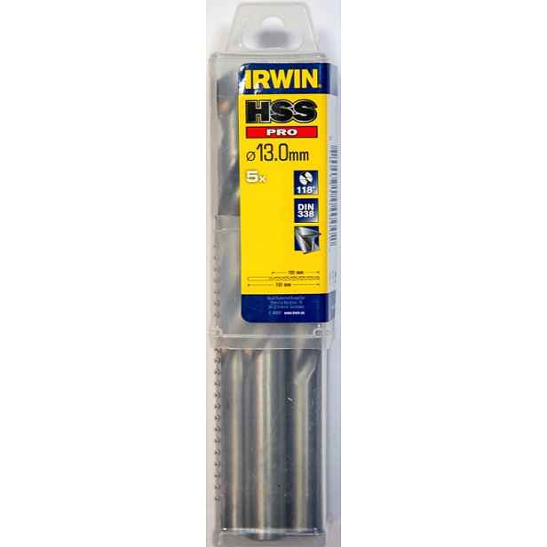 Vrták do kovu 13 mm 5 ks NWKa HSS-Pro Din 338 Irwin