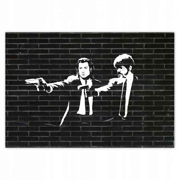 Fototapety 152x104 Graffiti s motivem Pulp Fiction