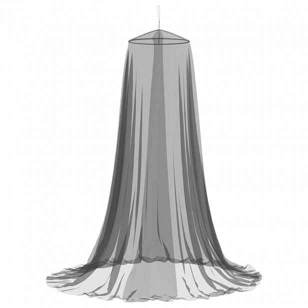 vidaXL Moskytiéra na postel 3 ks 156 mesh Černá ⌀56 x 220 cm Polyester