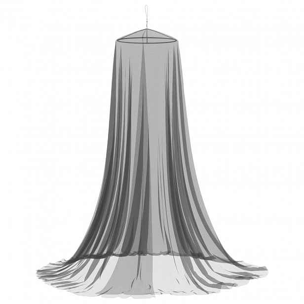 vidaXL Moskytiéra na postel 3 ks 156 mesh Černá ⌀56 x 220 cm Polyester