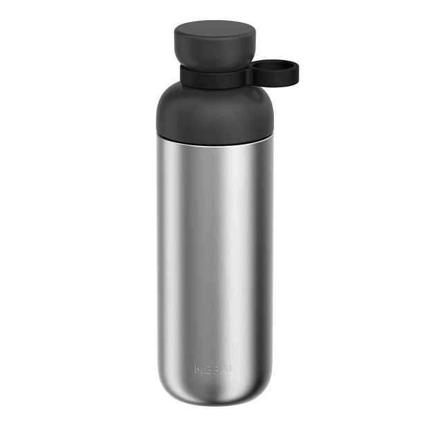 Černá/ve stříbrné barvě lahev z nerezové oceli 700 ml Vita – Mepal