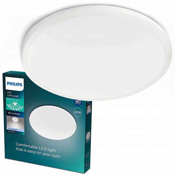 Stropní Svítidlo Led Stropní Svítidlo na omítku Twirly 12W 2700K 29 Cm Bílá Philips