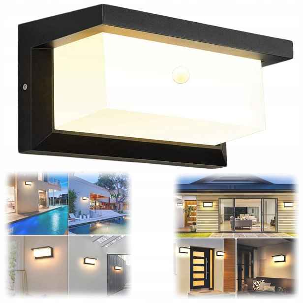 Venkovní Lampa 18 W, Zahradní Lampa, Nástěnné Svítidlo, Lampa