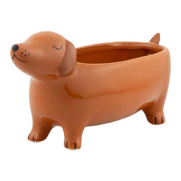 Keramický obal na květináč Sausage Dog – Sass & Belle