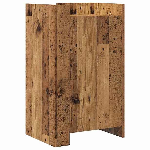 vidaXL Servírovací skříň Staré dřevo 45 x 35 x 75 cm