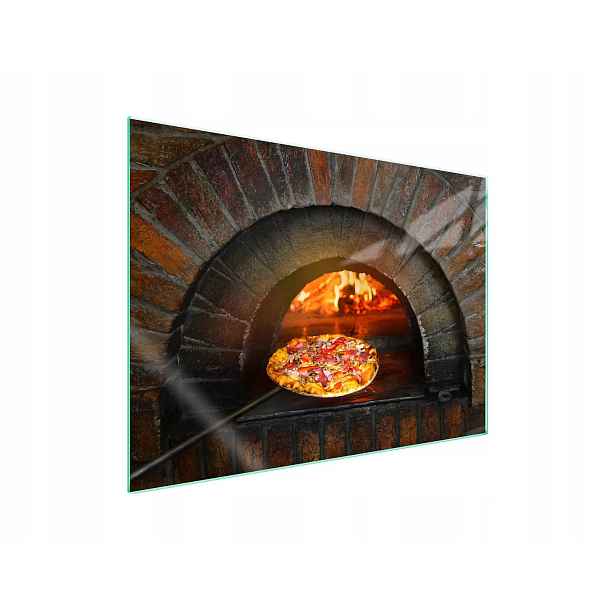 7v1 Skleněná ochranná deska na sporák 70x52 Pizza
