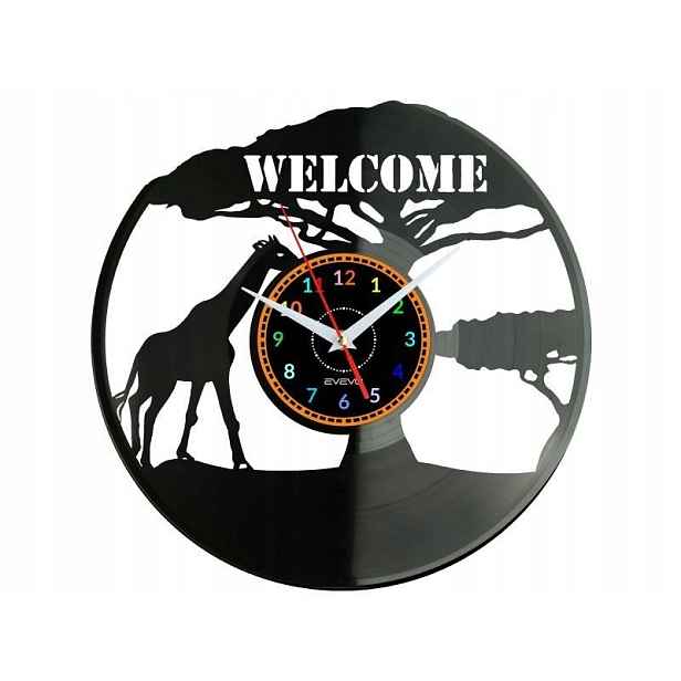 Afrika Sawana Žirafa Nápad na Dárek Nástěnná Dekorace z vinylové desky